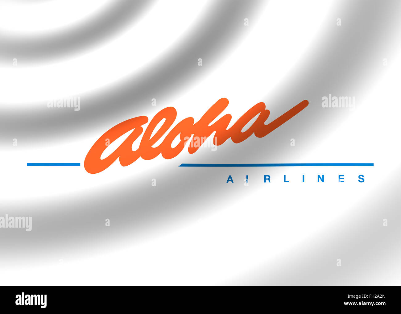Logo drapeau icône Aloha Airlines Banque D'Images