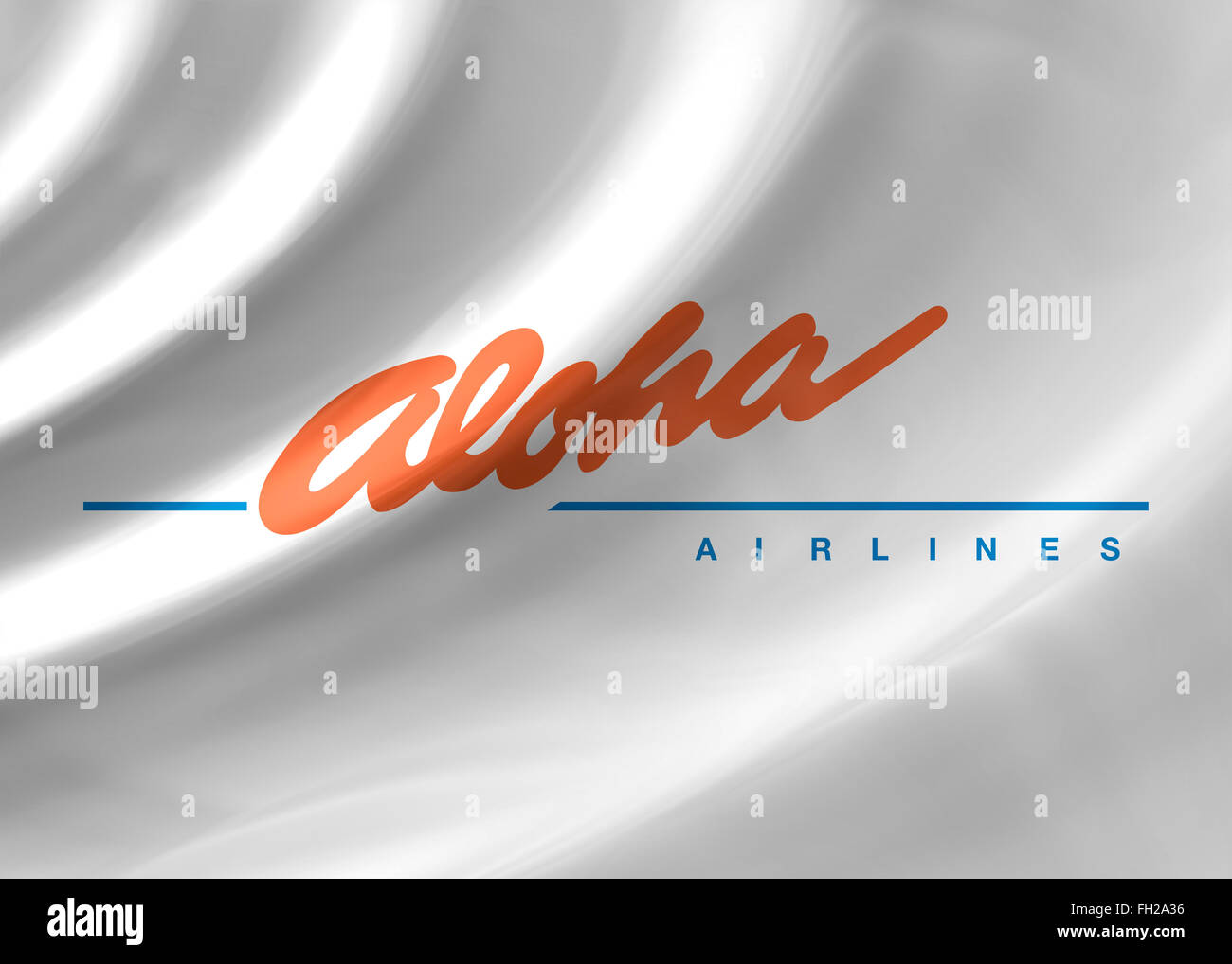 Logo drapeau icône Aloha Airlines Banque D'Images