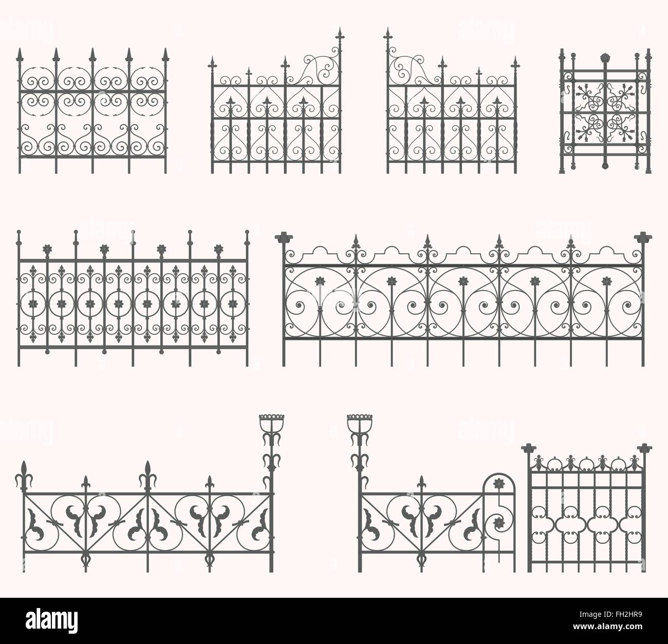 Barrières - Antique Deuxième série Illustration de Vecteur