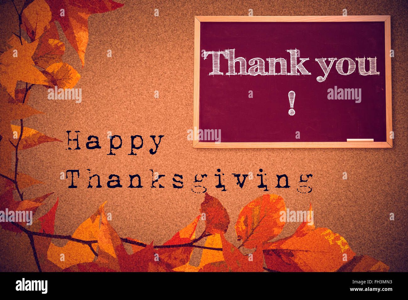 Image composite de joyeux thanksgiving Banque D'Images