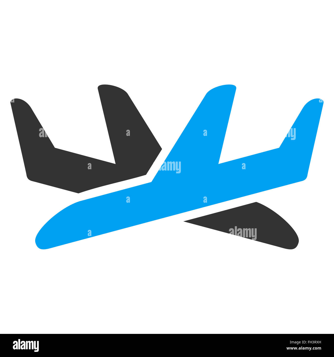 L'icône des avions de passage Banque D'Images