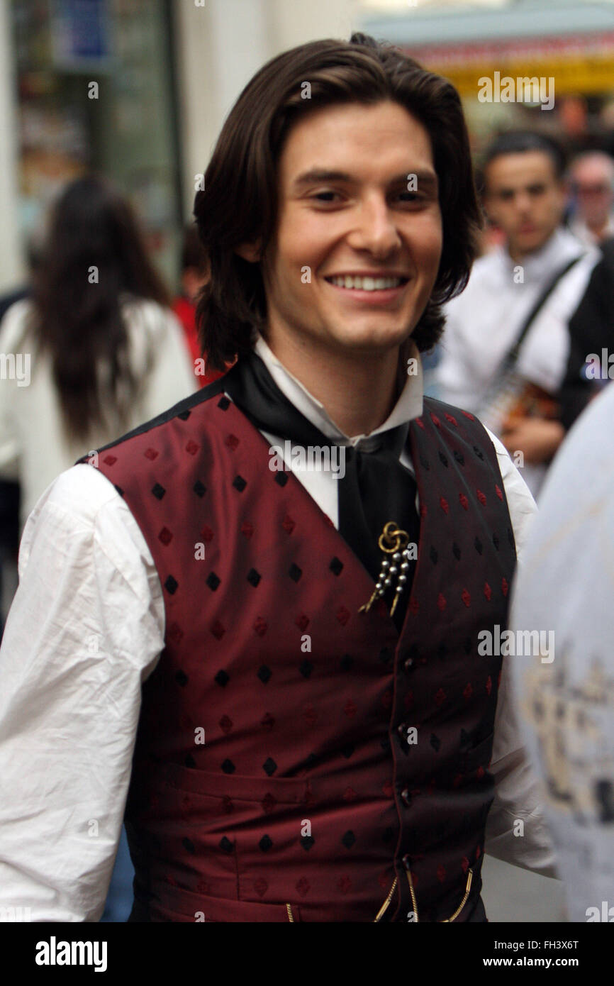 Ben Barnes sur l'ensemble de Dorian Gray London West End cafe de paris  (crédit image © Jack Ludlam Photo Stock - Alamy