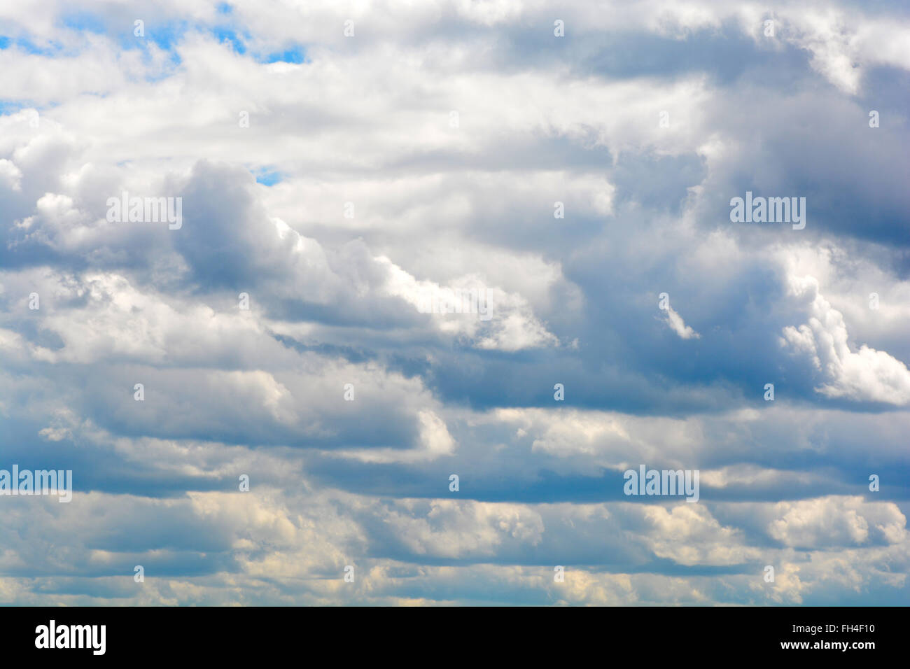Ciel bleu avec cloud closeup Banque D'Images