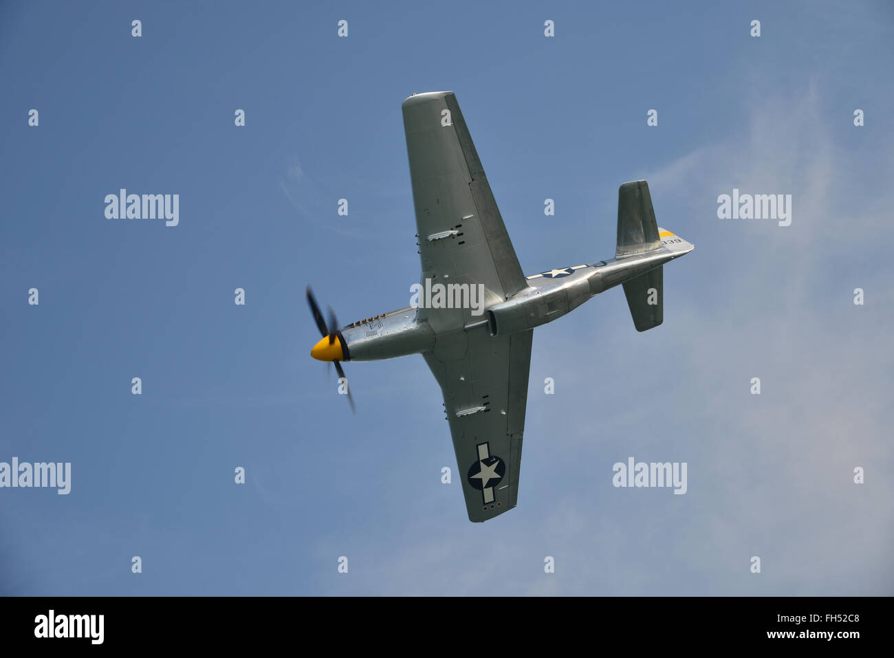 La DEUXIÈME GUERRE MONDIALE, North American P-51 Mustang Avion de chasse Banque D'Images