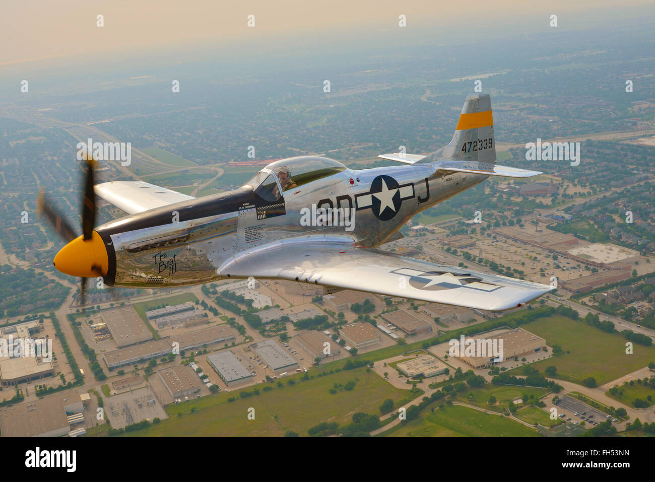 La DEUXIÈME GUERRE MONDIALE, North American P-51 Mustang Avion de chasse Banque D'Images