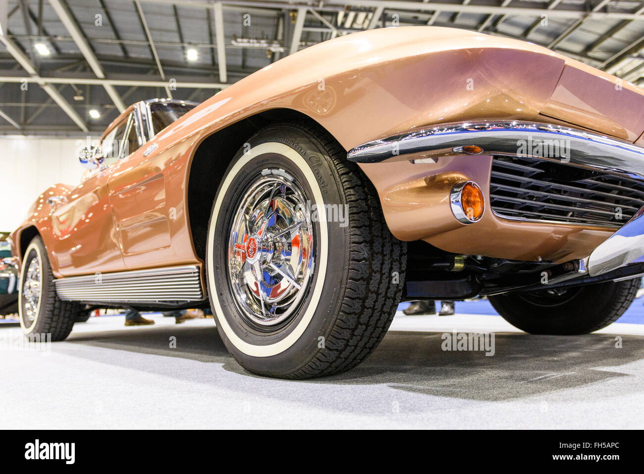 Corvette Stingray 1963 à l'affiche au Salon de voitures Londres 2016 Banque D'Images