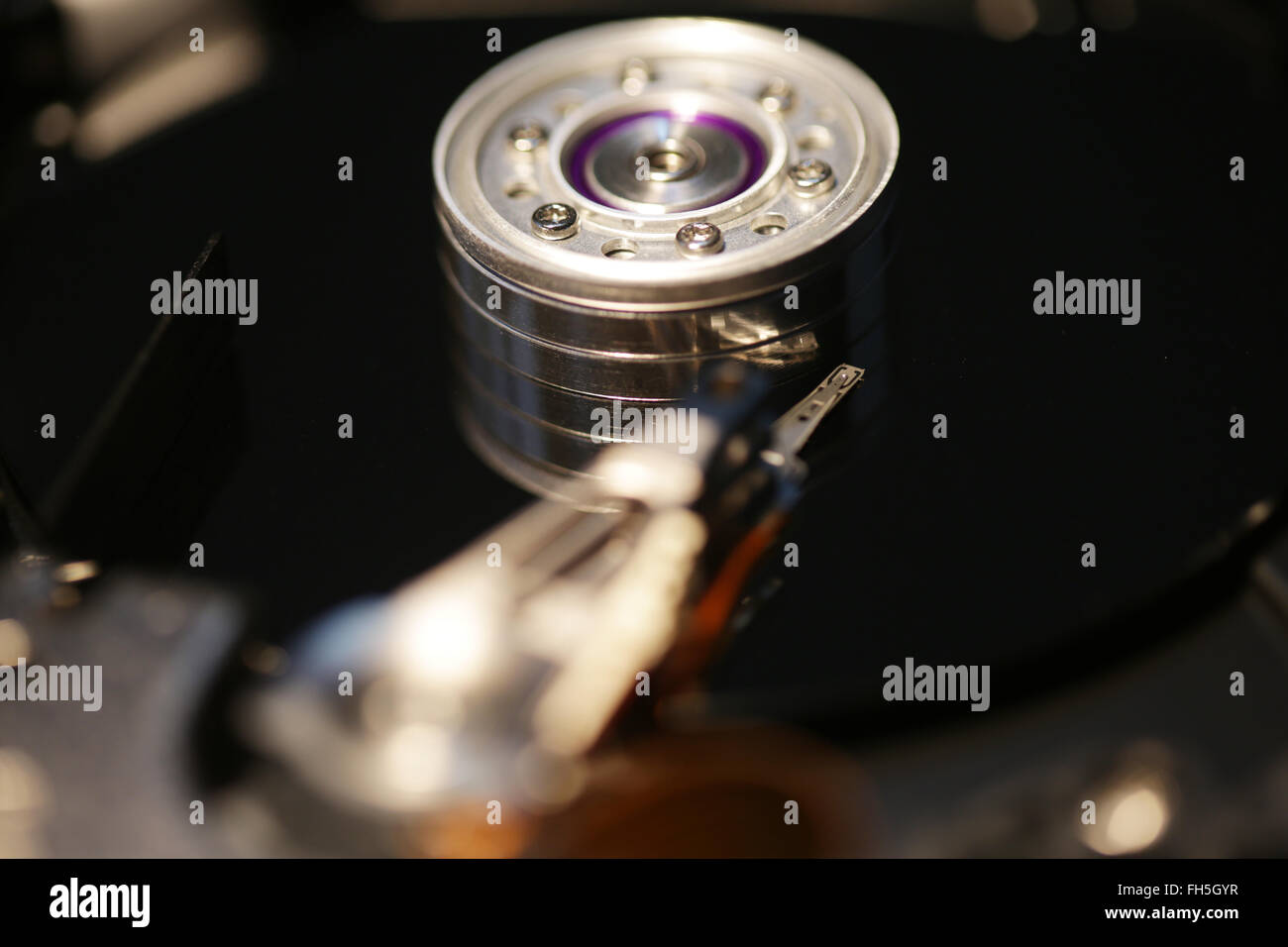 Disque dur ouvert Banque D'Images