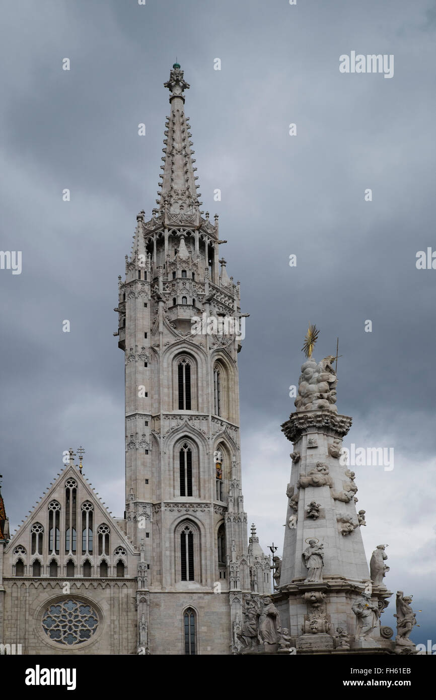 L'église Matthias, Budapest, Hongrie Banque D'Images