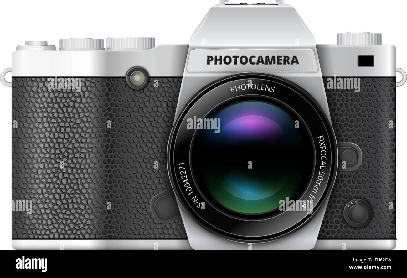 Retro SLR camera Illustration de Vecteur