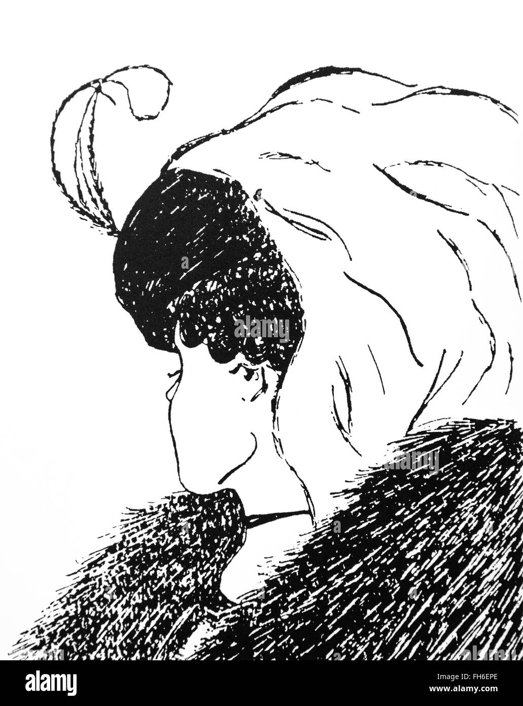 Illustration de "mon épouse et ma belle-mère", Banque D'Images