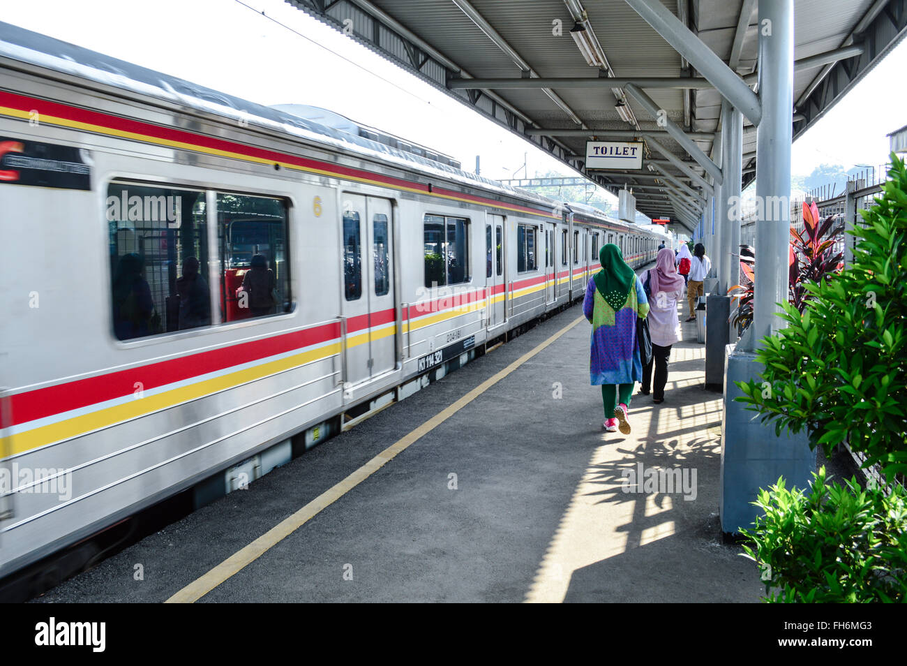 Station Palmerah Jakarta, Indonésie Banque D'Images