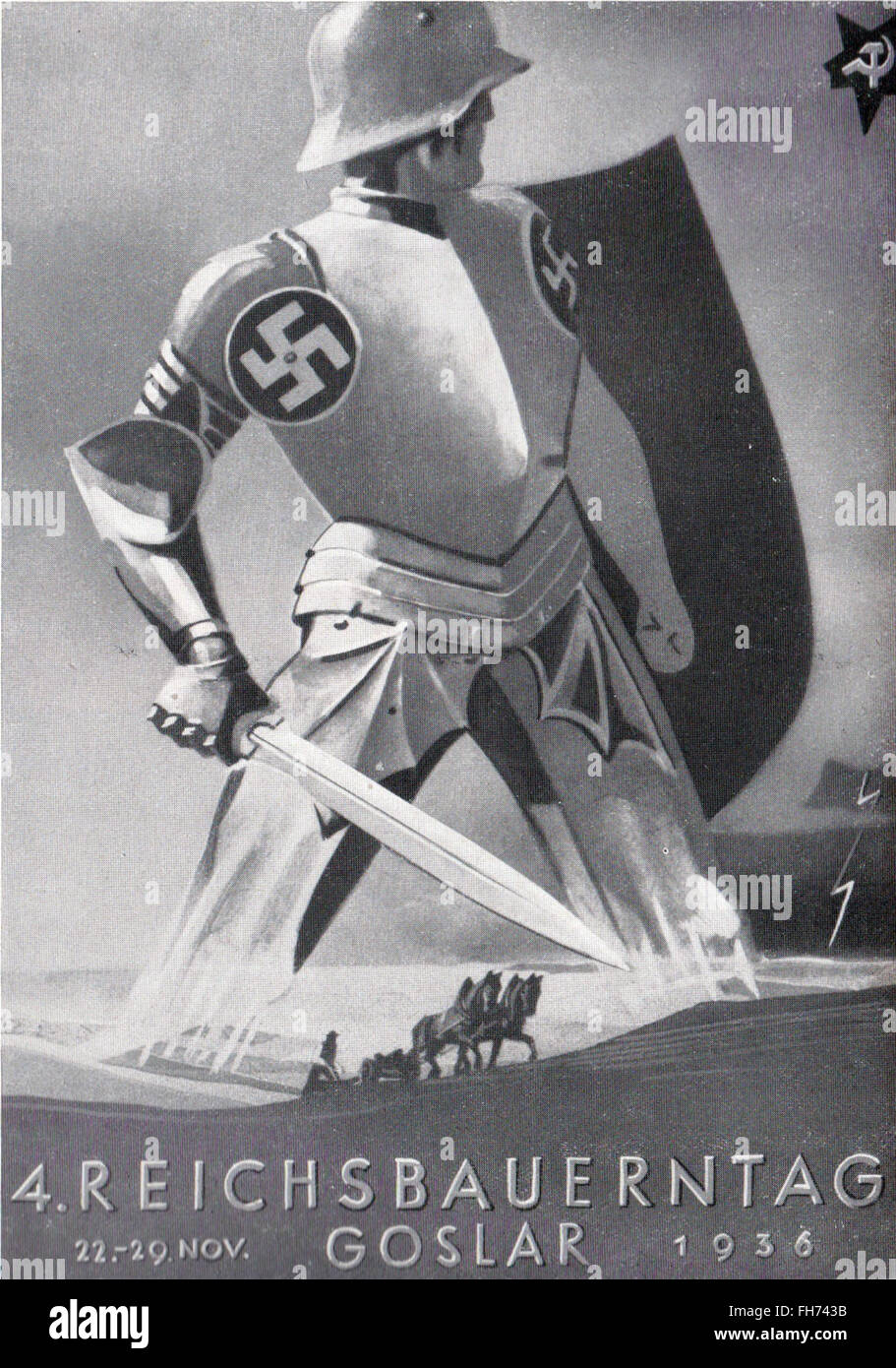 Reichsbauerntag - Affiches de propagande nazi allemand - 1936 Banque D'Images