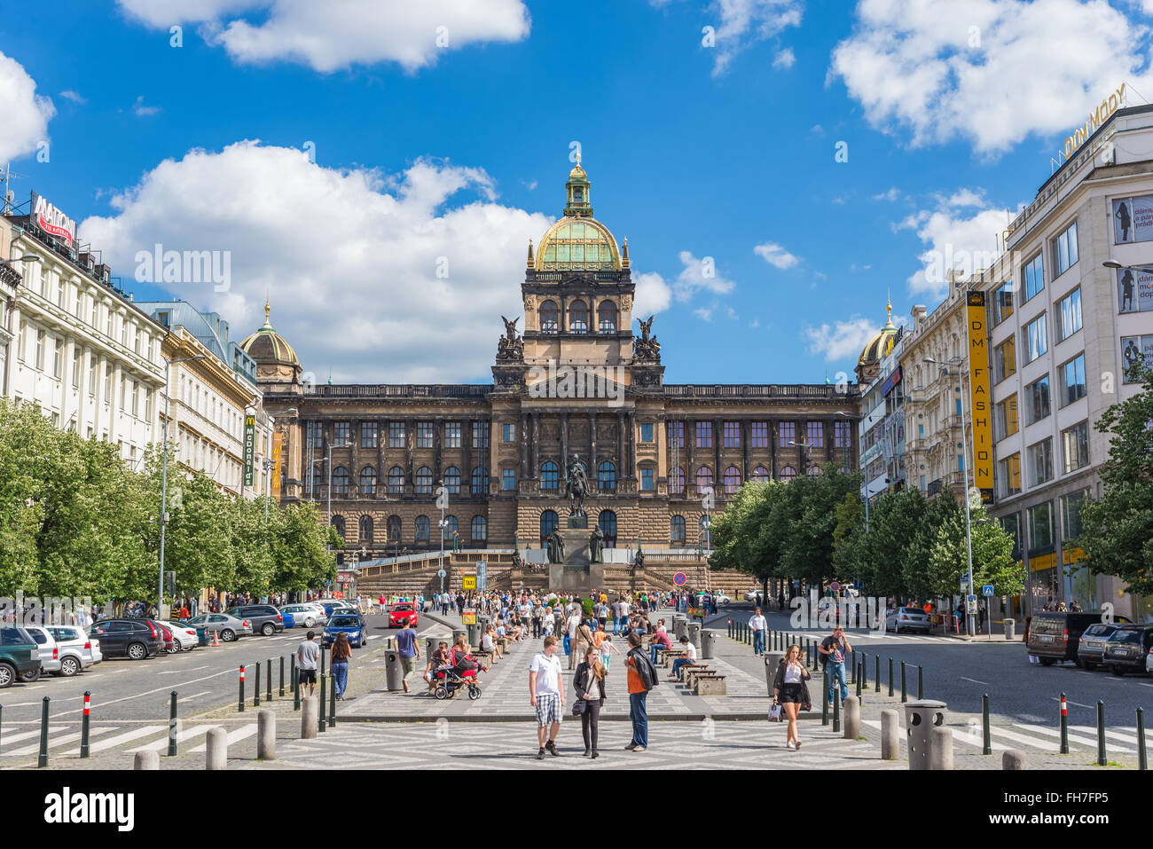 La Place Venceslas , Prague , République Tchèque Banque D'Images