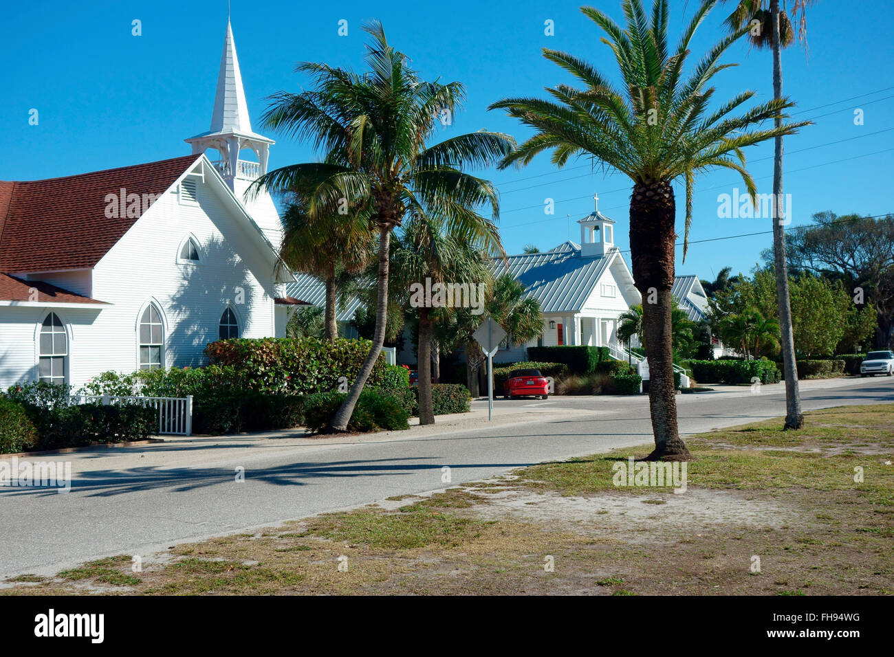 Eglises de Boca Grande, sud-ouest de la Floride, USA Banque D'Images