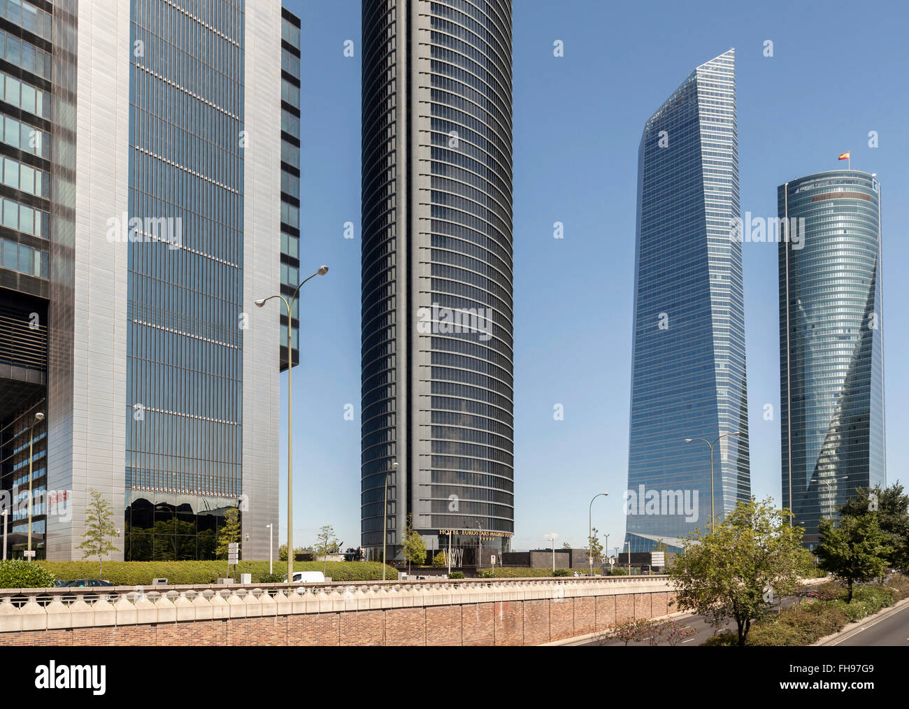 Madrid. Cuatro Torres Business Area. Banque D'Images