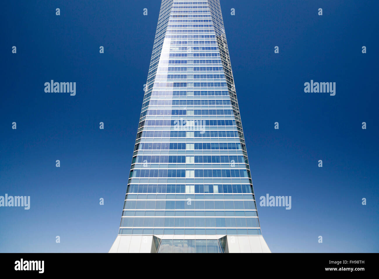 Madrid. Cuatro Torres Business Area. Torre de Cristal. Banque D'Images