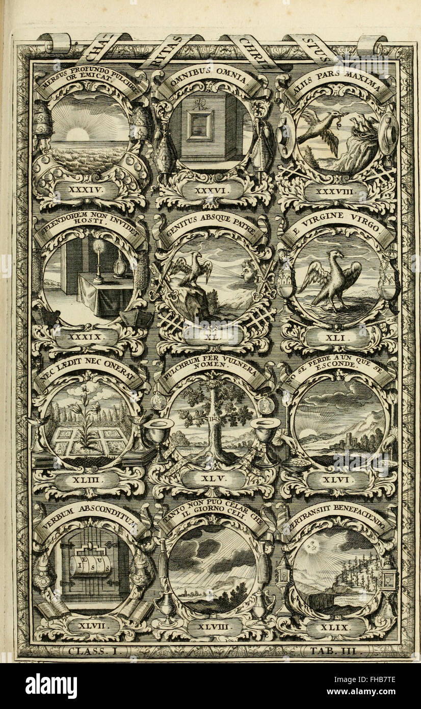 Symbolographia, sive, de Arte Symbolica (1702) : une exploration détaillée de l'art symbolique et de l'interprétation, offrant sept conférences sur la science des symboles et leurs significations culturelles. Banque D'Images