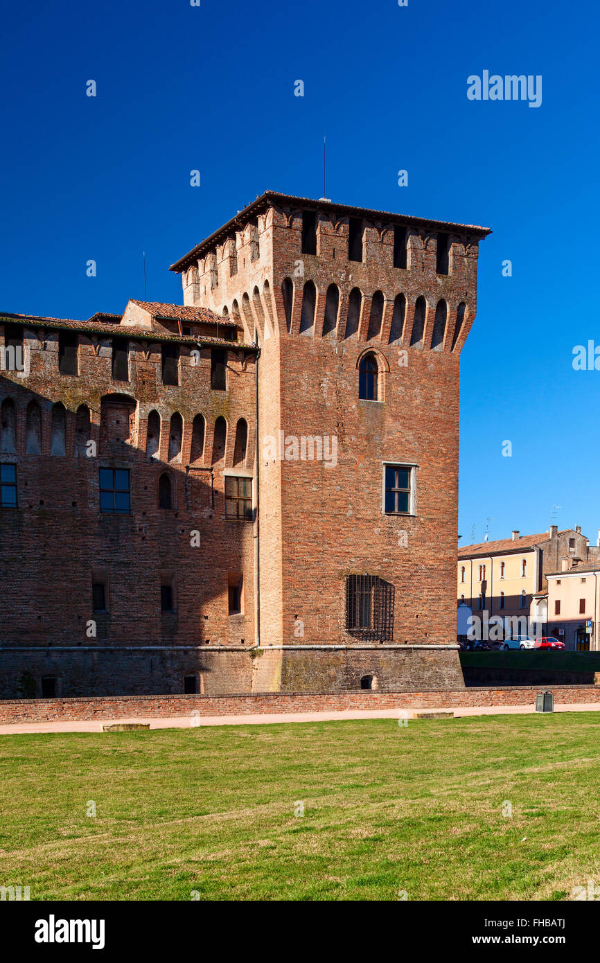 Mantoue saint George castle tower view Banque D'Images