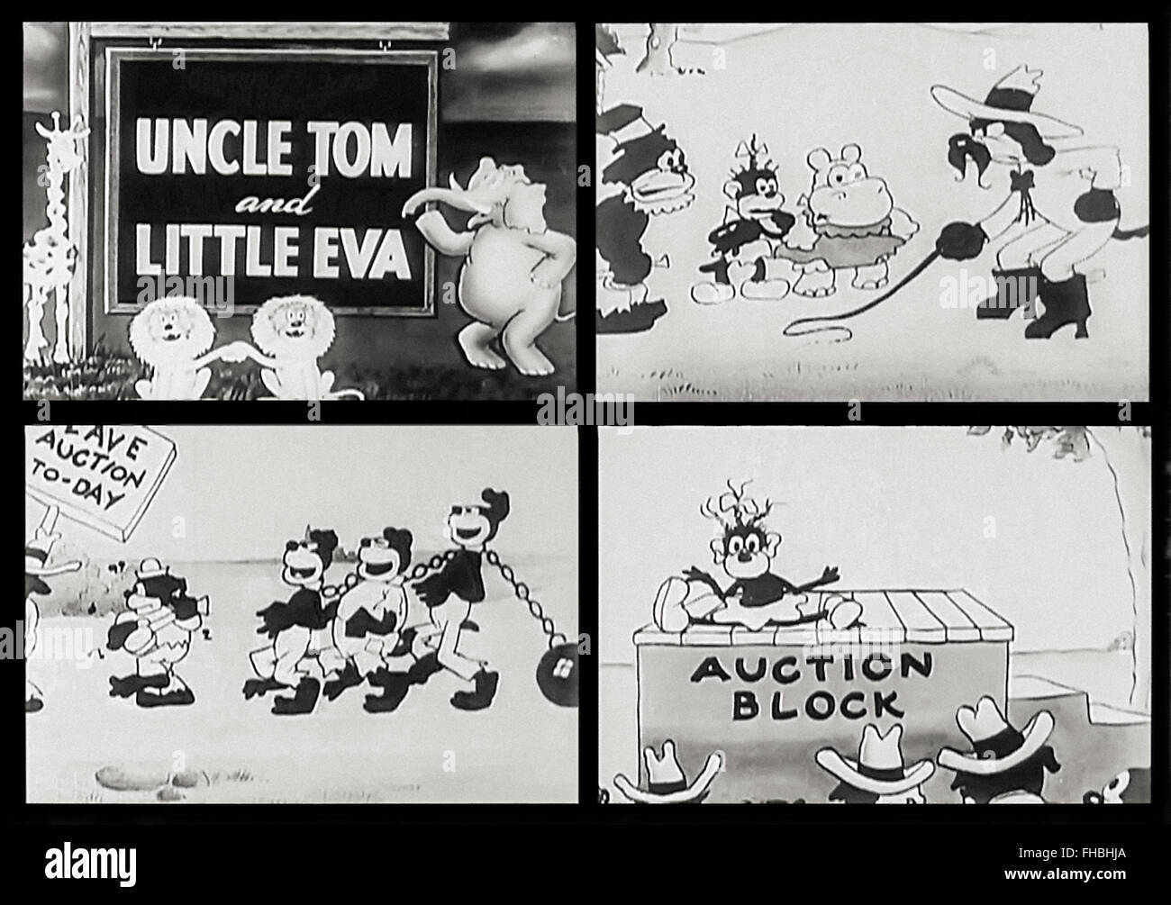Oncle Tom & Little Eva , Caricature (1932) Banque D'Images