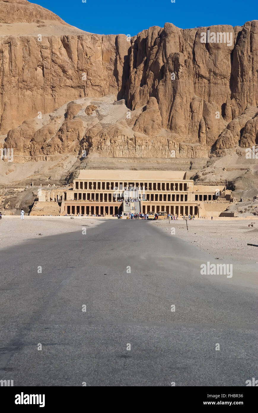 Le Temple d'Hatshepsout dans la Vallée des Rois en Egyp Banque D'Images