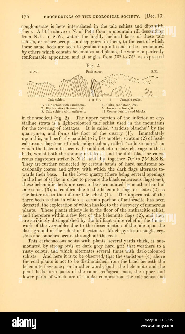 Une revue académique axée sur la recherche et les découvertes géologiques, publiée trimestriellement par la Geological Society of London, avec des contributions de géologues de renom. Banque D'Images