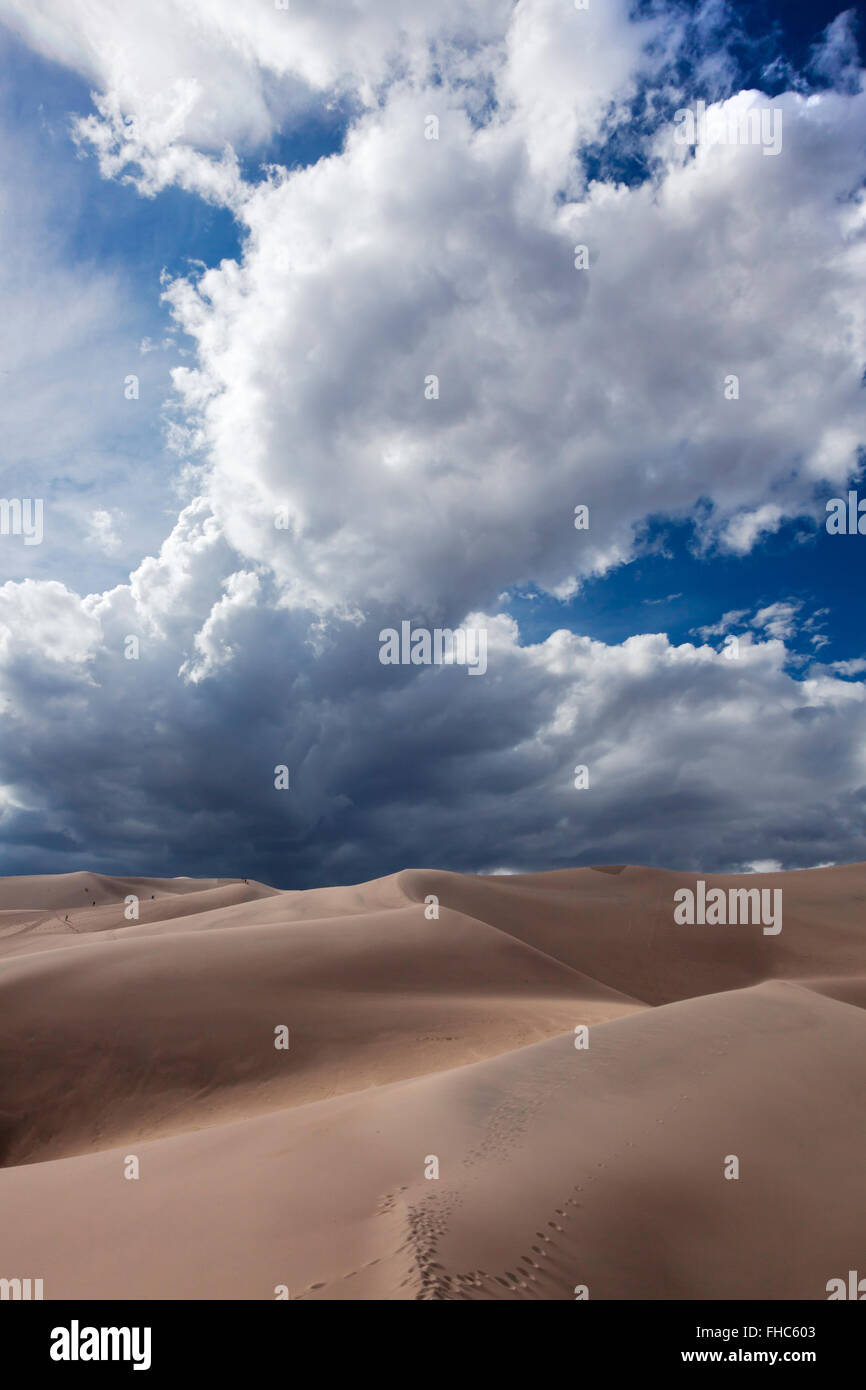 GREAT Sand Dunes National Park contient la plus grande dunes de sable en Amérique du Nord - Colorado Banque D'Images