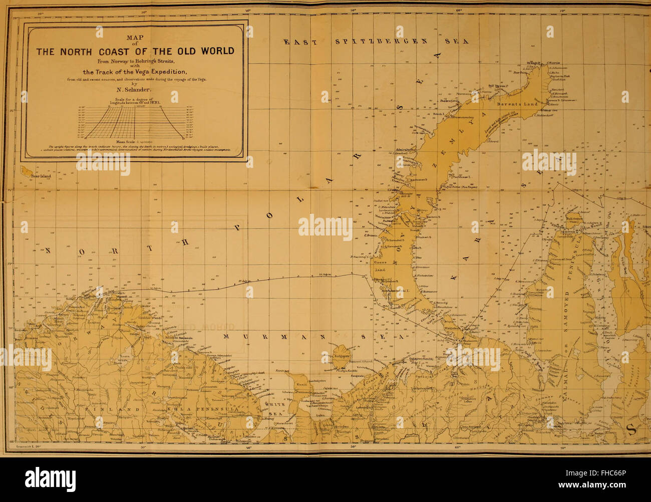 Un compte rendu de 1882 de l'expédition Vega, un voyage autour de l'Asie et de l'Europe, avec des réflexions historiques sur les voyages précédents le long des côtes nord de l'ancien monde. Banque D'Images