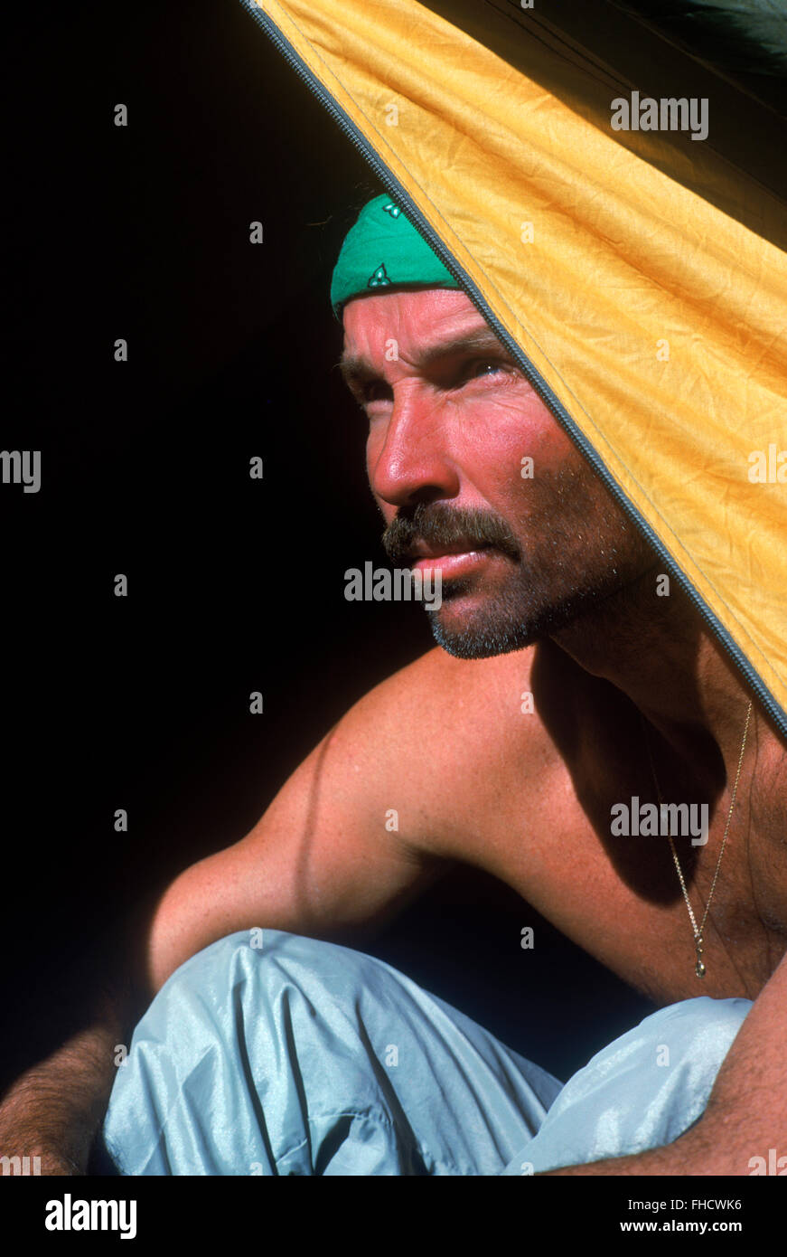 Tchad photographe Ehlers randonnées et camping dans la nature sauvage de l'Arctique en Laponie Banque D'Images