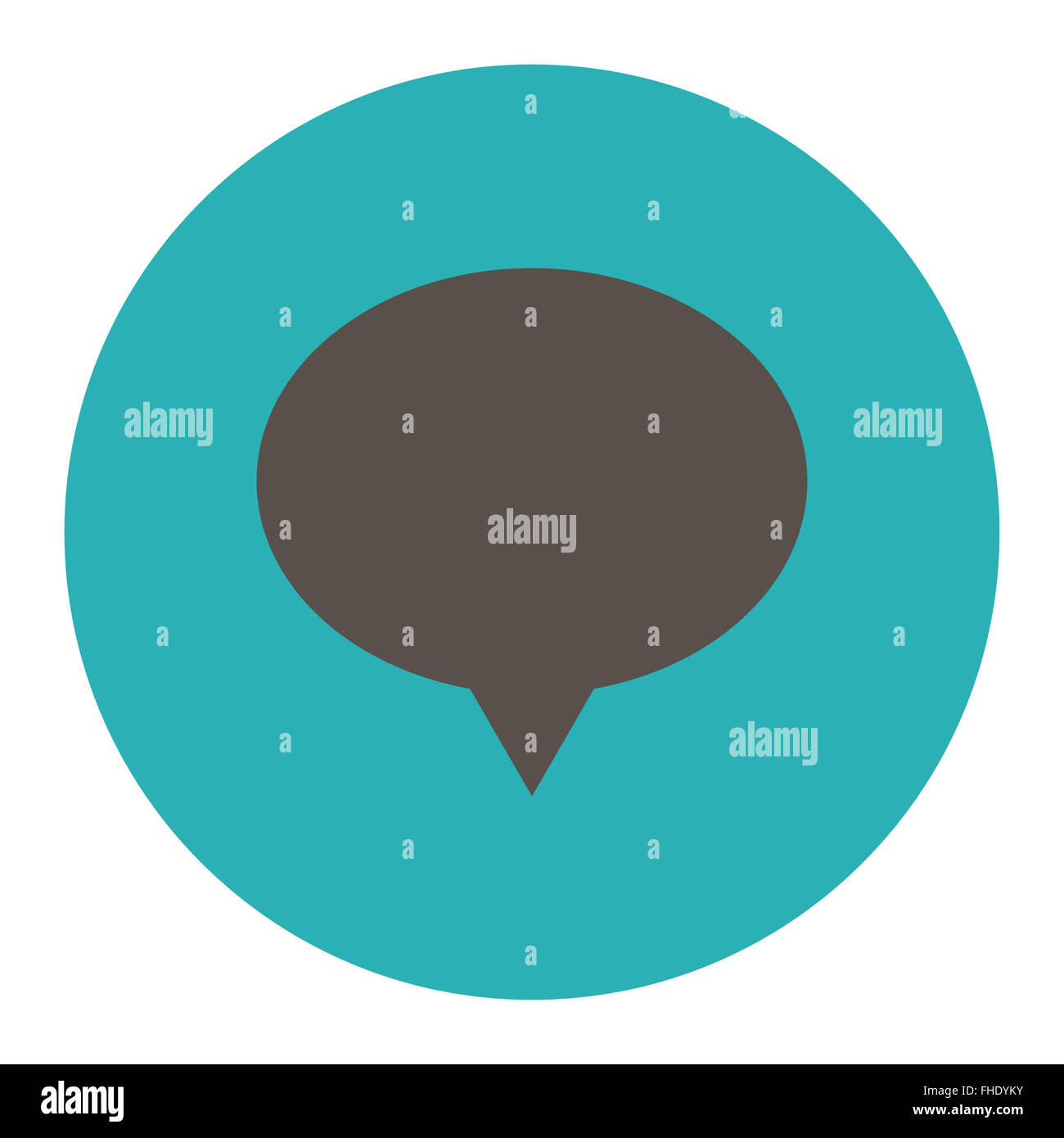 Plat gris bannière et bouton rond couleurs cyan Banque D'Images