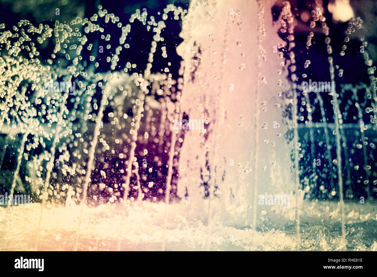 Fontaine d'eau à une communauté de Dallas Park Banque D'Images