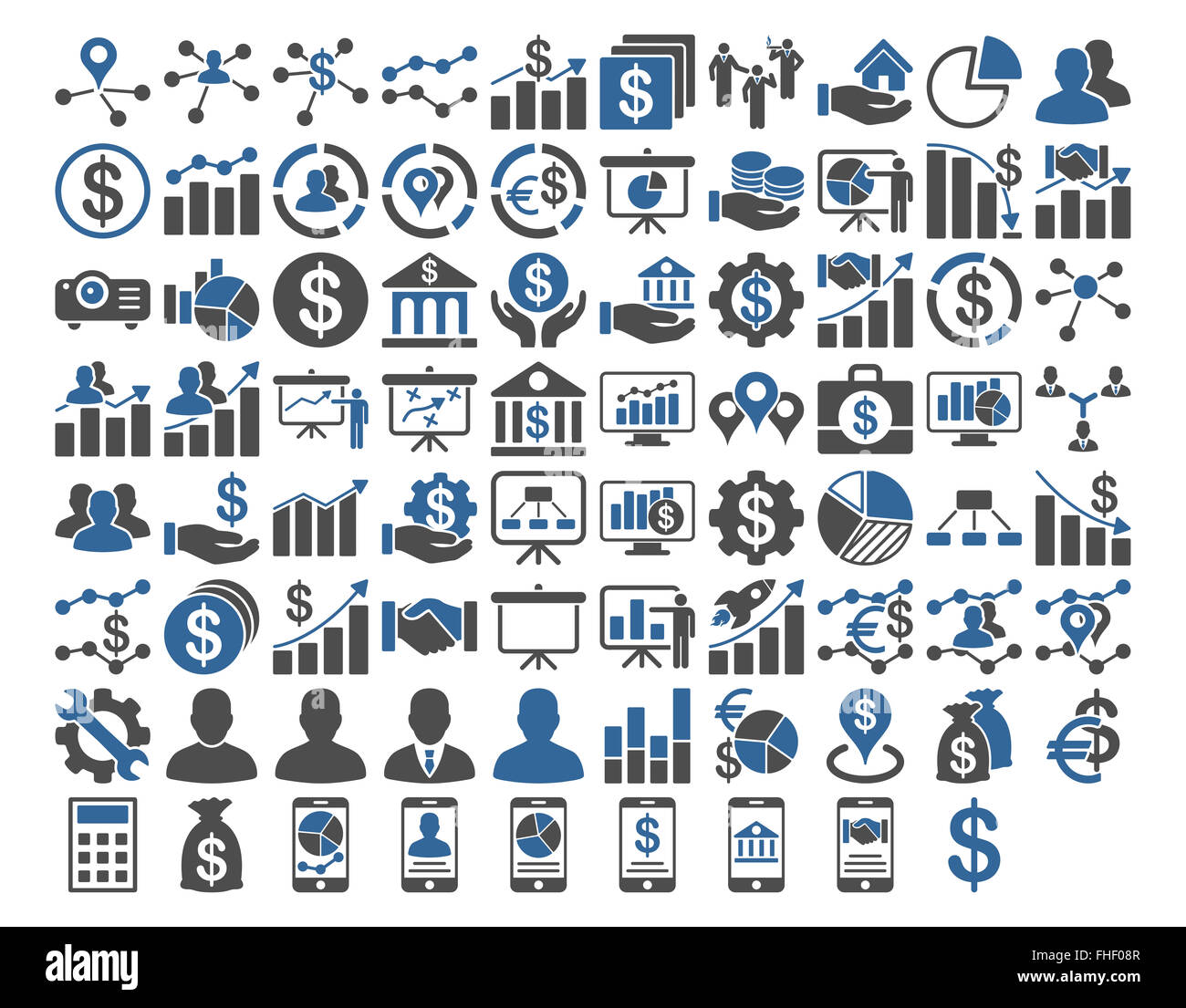 Business Icon Set Banque D'Images
