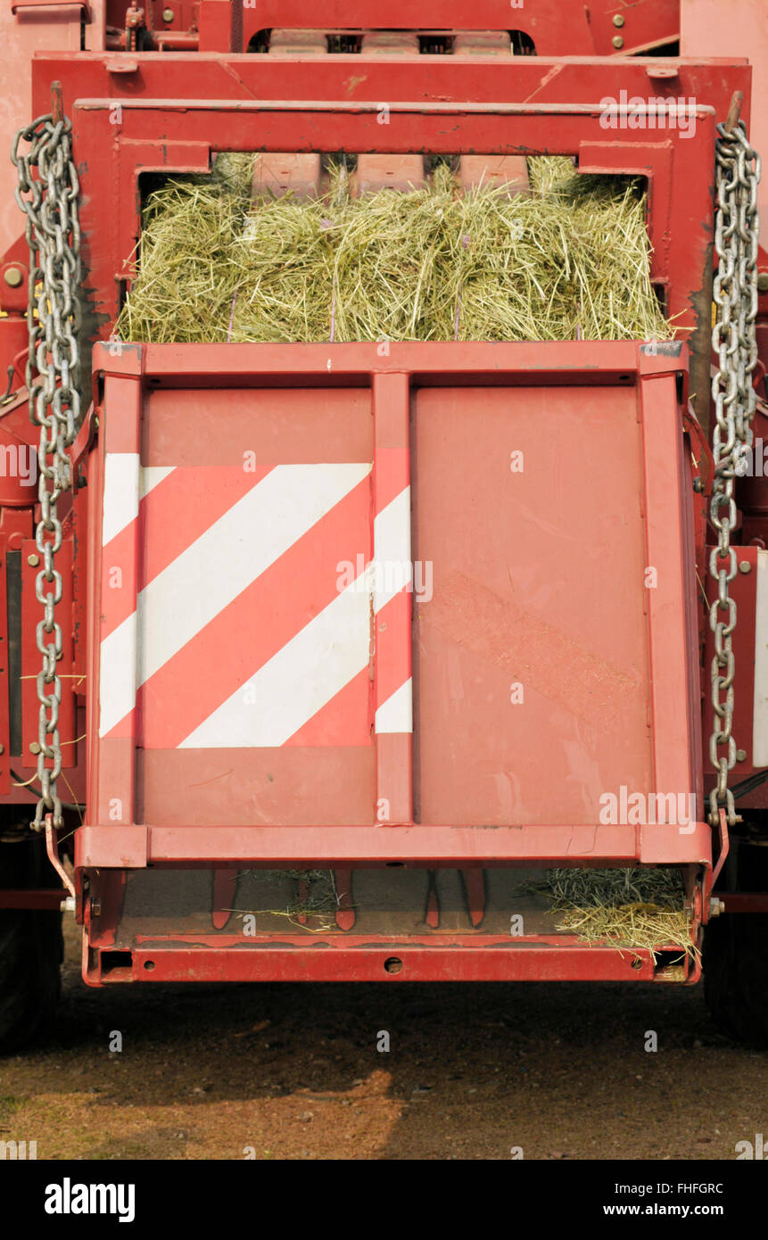 La machine à balles de foin Banque D'Images