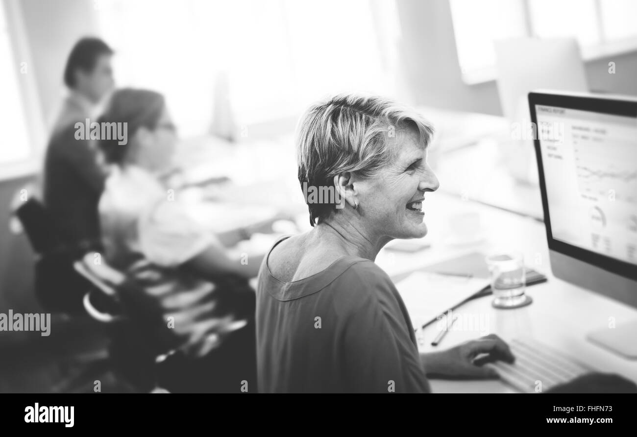 Business concept de travail Discussion Banque D'Images