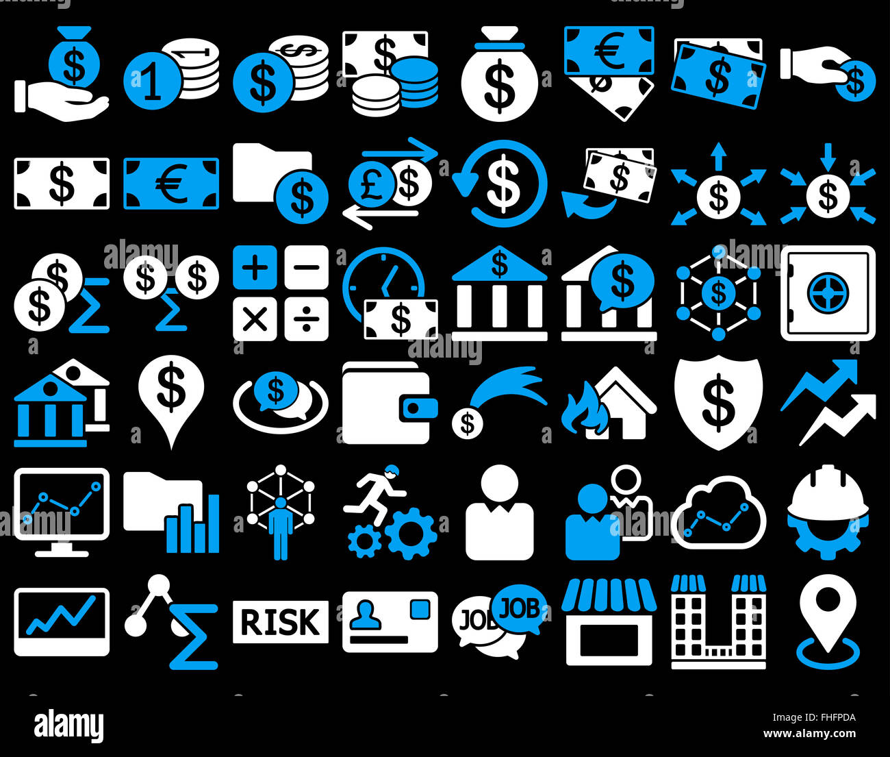 Business Icon Set Banque D'Images