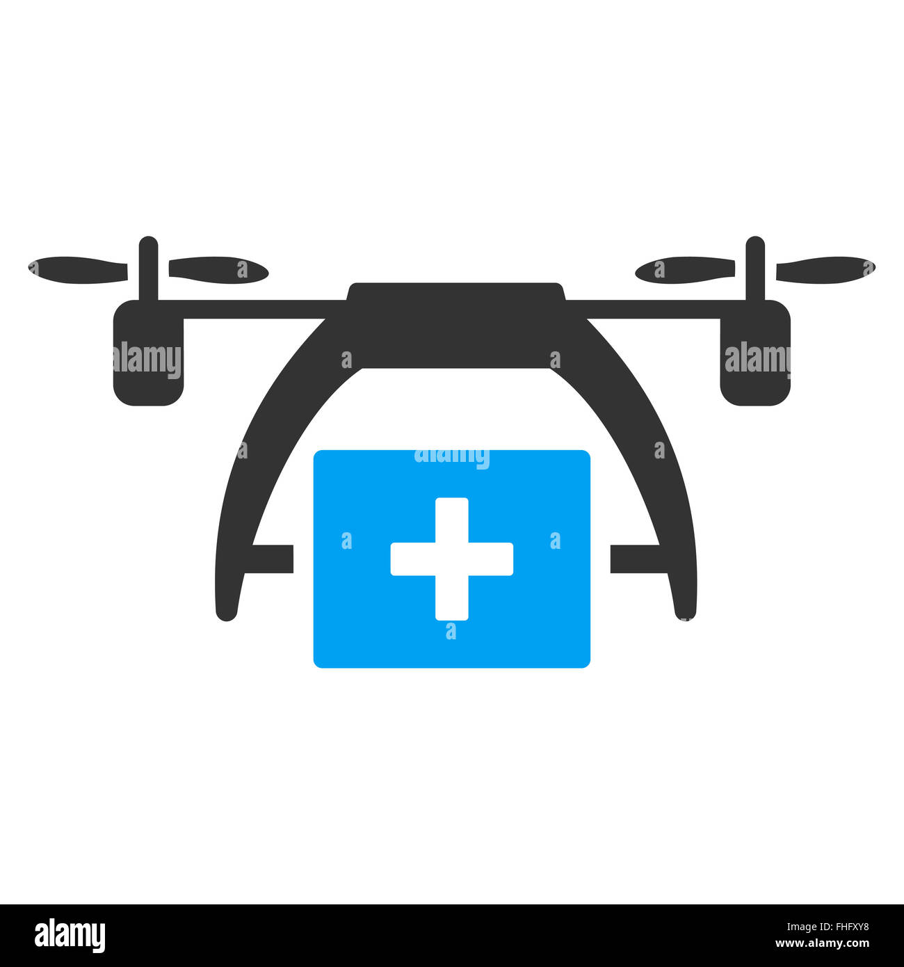 L'aide première icône de drones Banque D'Images