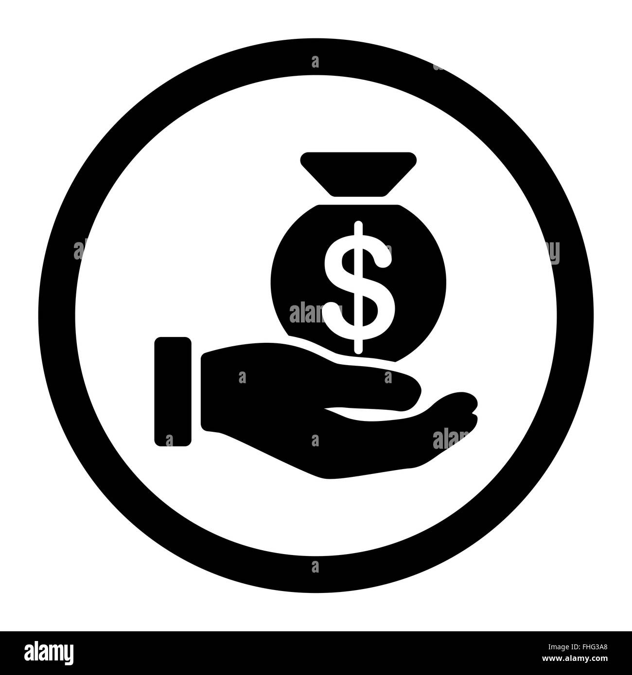 Icône de paiement Banque D'Images