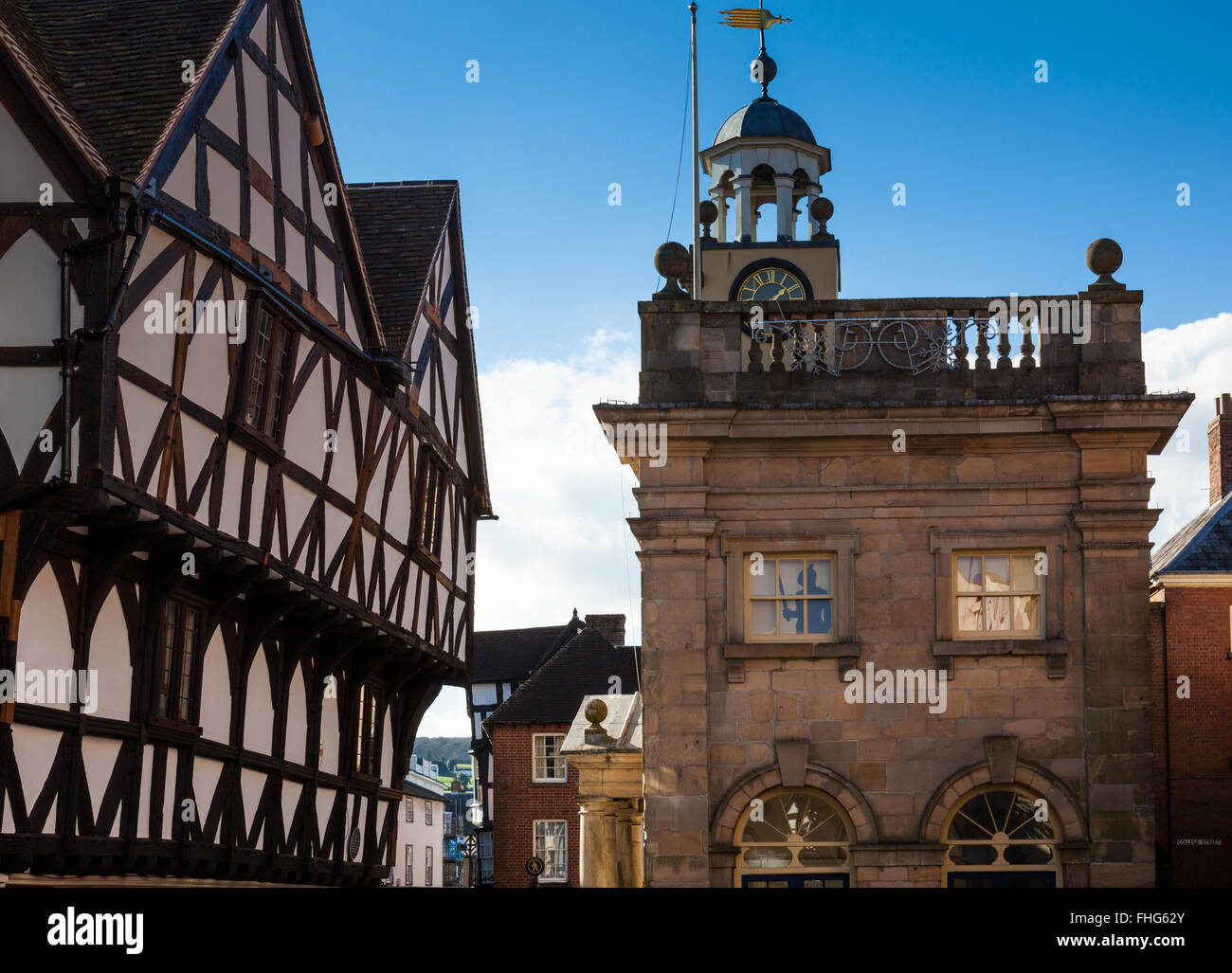 L'Buttercross, Ludlow, Shropshire, England, UK Banque D'Images