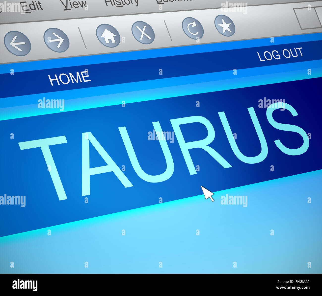Concept de Taurus. Banque D'Images