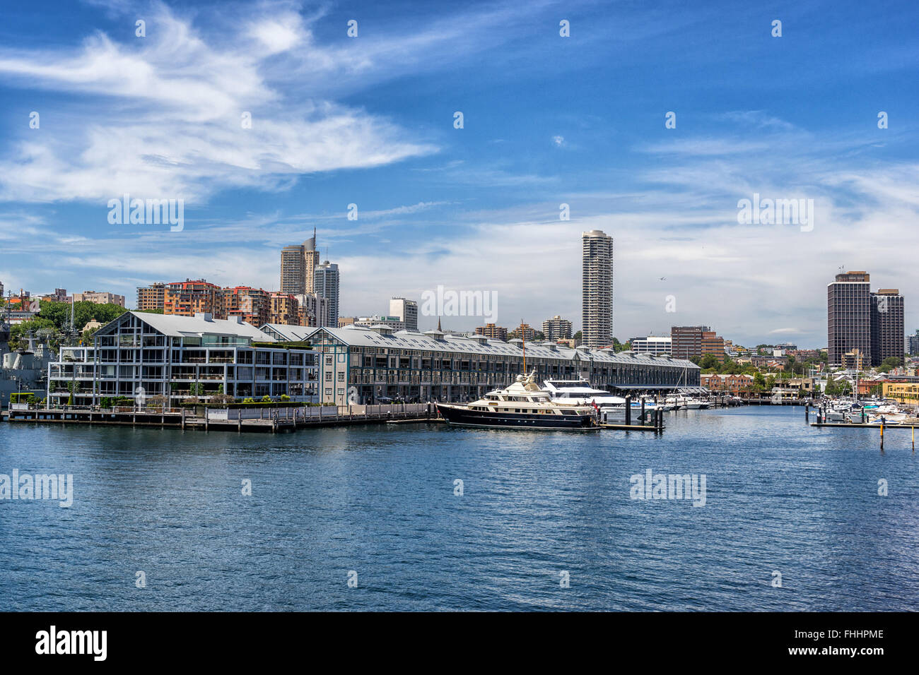 Dans Woolloomooloo Sydney Harbour Banque D'Images