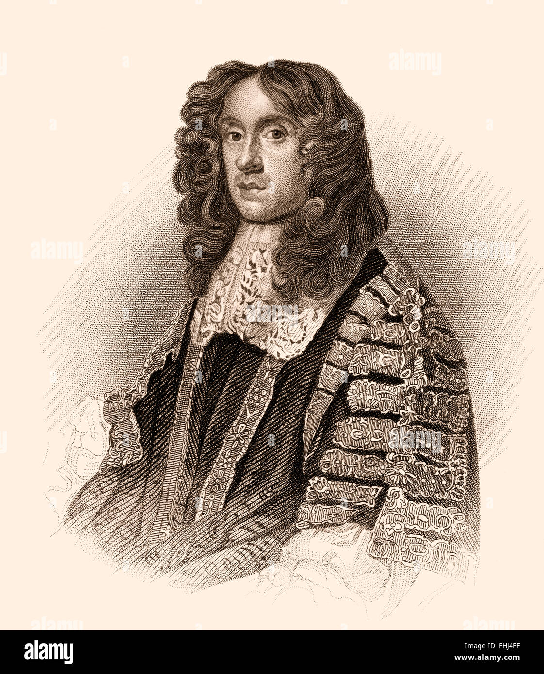 Heneage Finch, 1er comte de Nottingham, PC, 1621-1682, lord chancelier d'Angleterre Banque D'Images