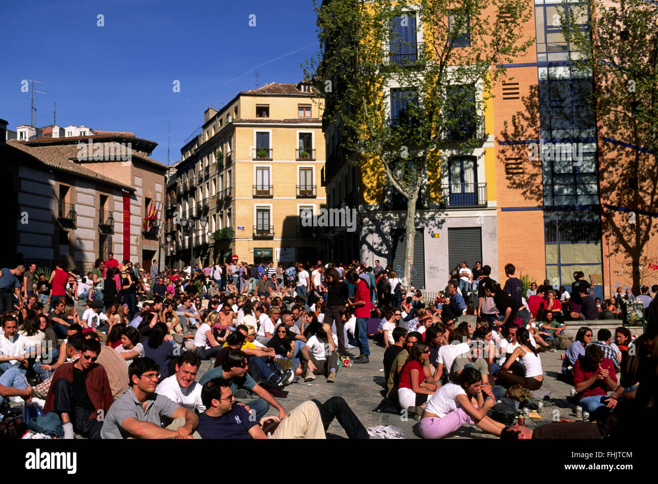 Plaza San Andrés, Madrid, Espagne Banque D'Images