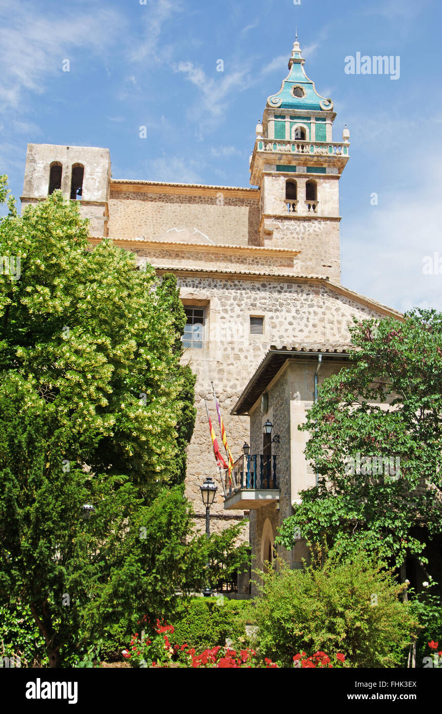 Mallorca, Majorque, îles Baléares, Espagne, Europe : le vrai Cartuja de Valldemossa, une ancienne chartreuse fondée comme une résidence royale Banque D'Images