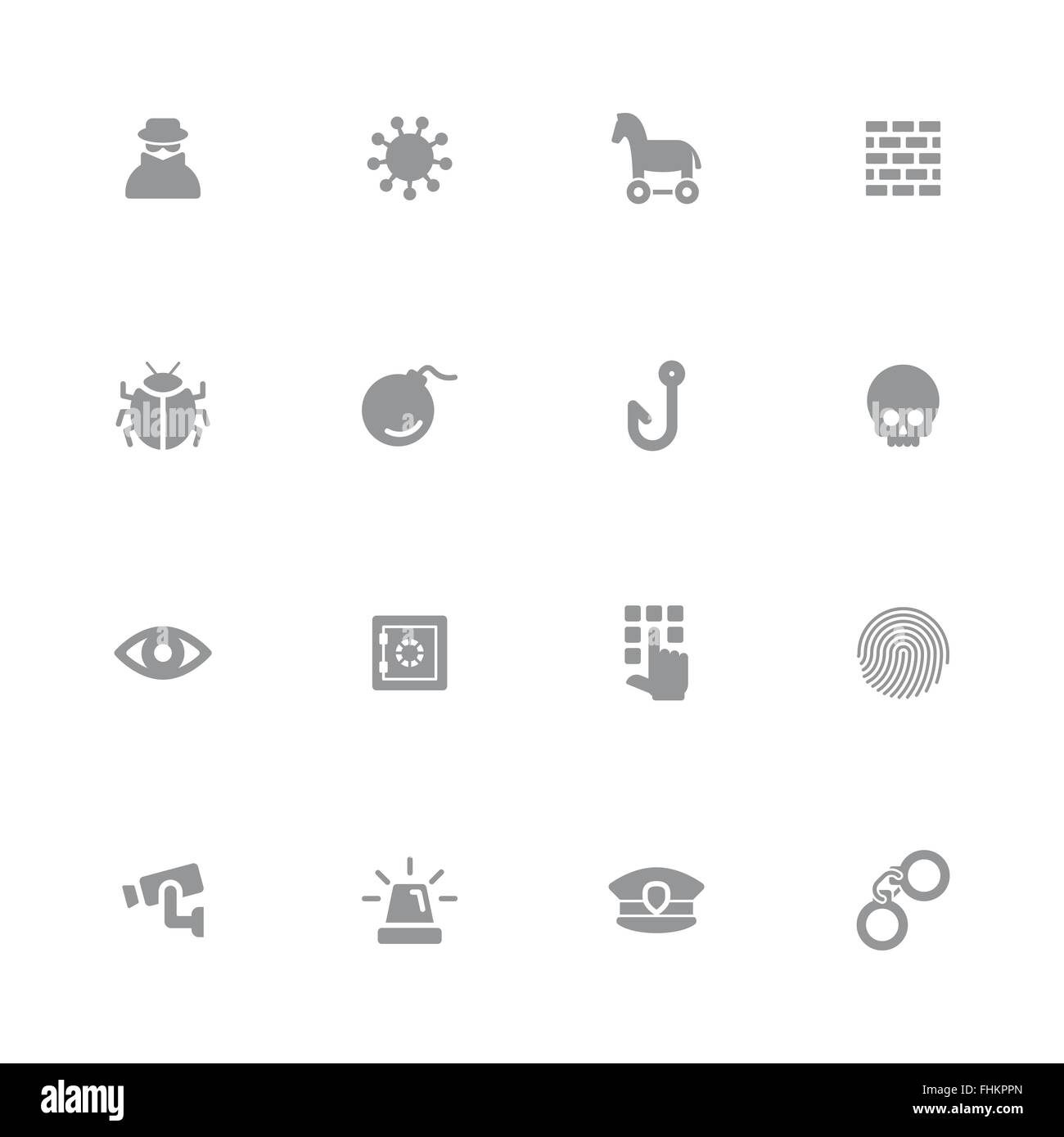 [EPS10] télévision simple gris icon set 7 pour la conception web, l'interface utilisateur (IU), l'infographie et des applications mobiles Illustration de Vecteur