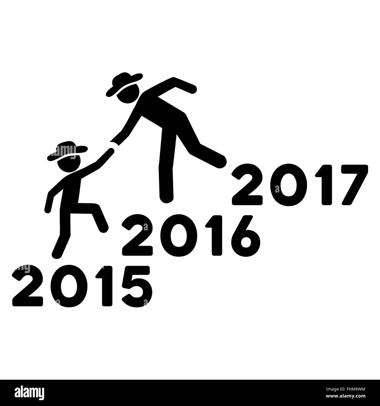 Ans gars Icône Aide Banque D'Images