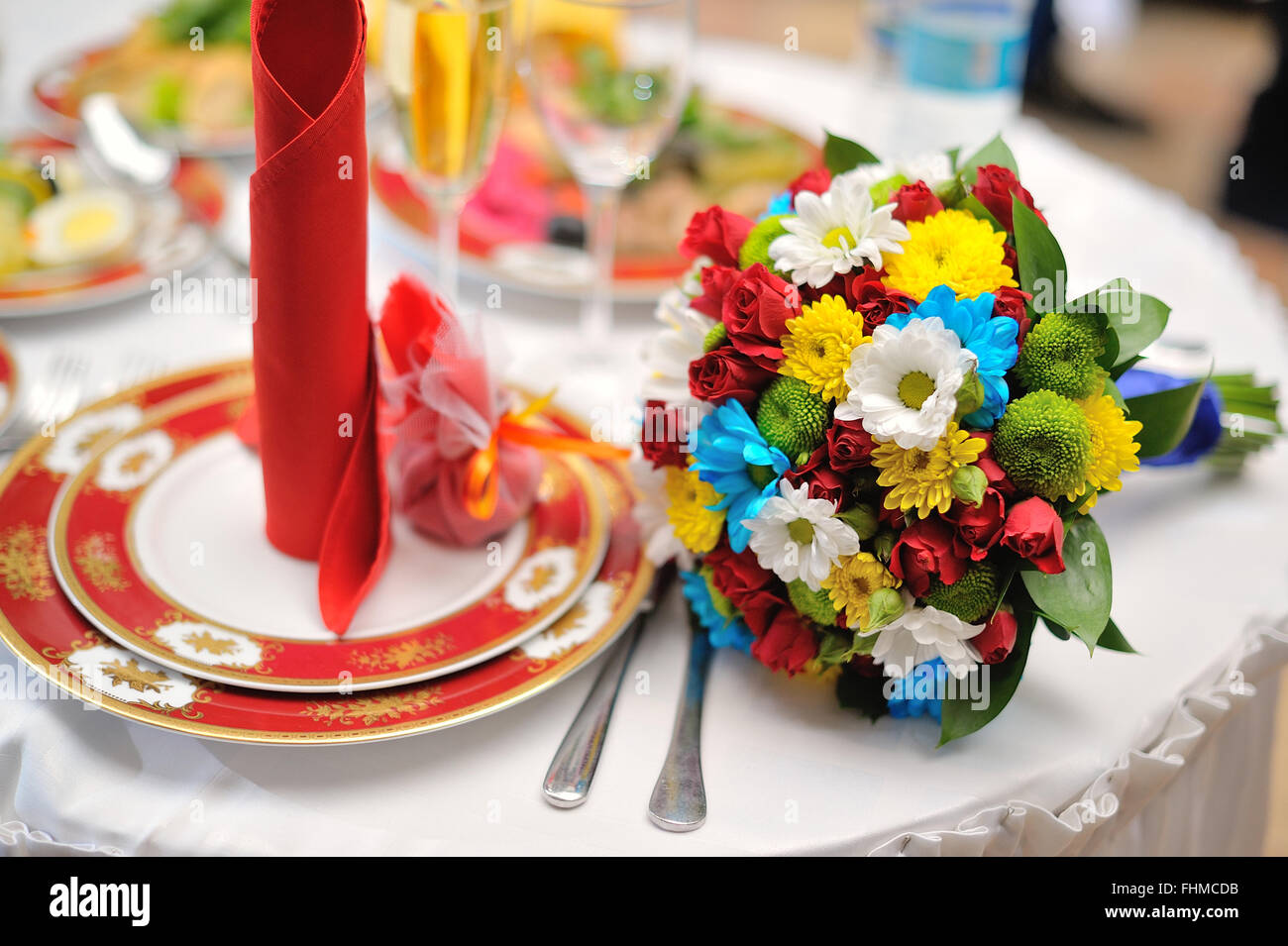 Bouquet de mariage coloré Banque D'Images Bouquet de mariage coloré Banque D'Images