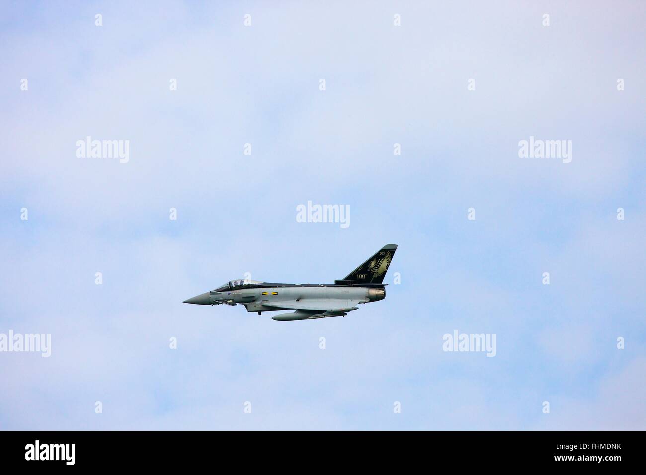 Bae/Eurofighter Typhoon. De combat polyvalent. ZJ925, XI(F) RGF4 100 Escadron spécial de l'année. Banque D'Images