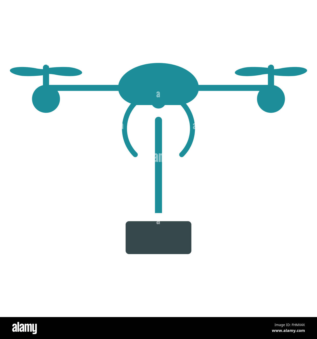 L'icône de l'expédition Copter Banque D'Images