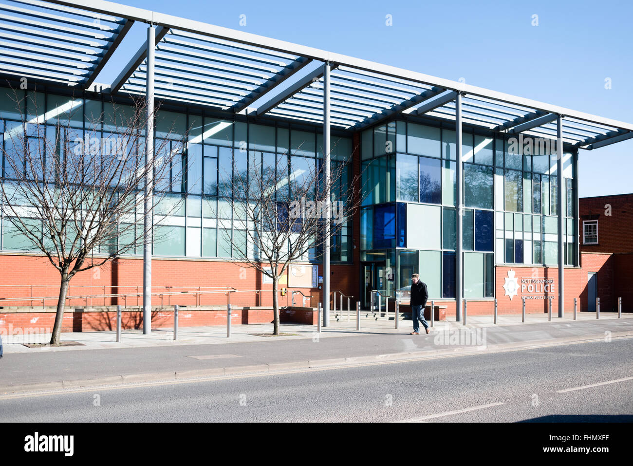 Newark-On-Trent,Bretagne,UK.Poste de police. Banque D'Images