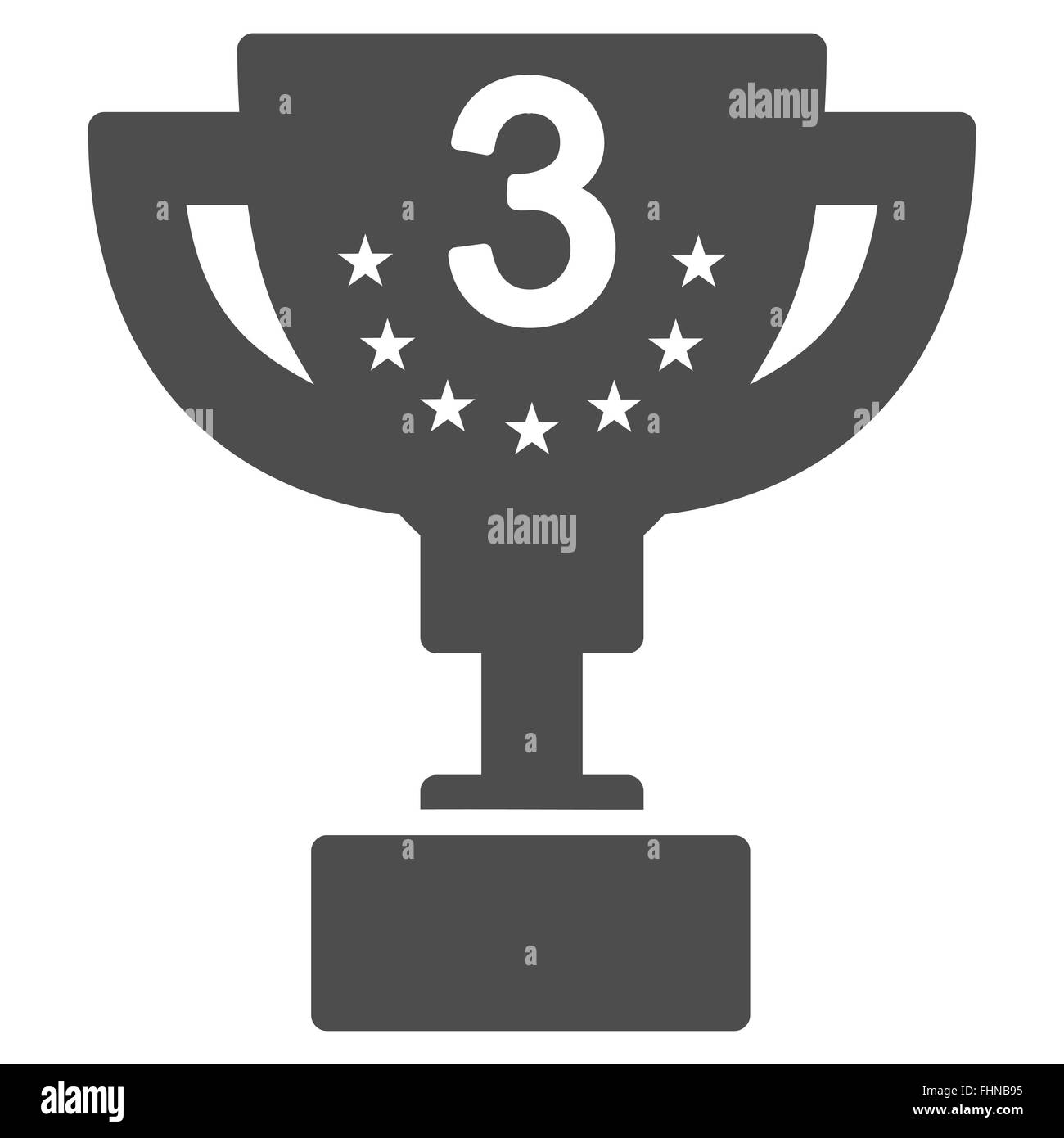 Troisième prix du concours de l'icône amp ; succès Bicolor Icon Set Banque D'Images