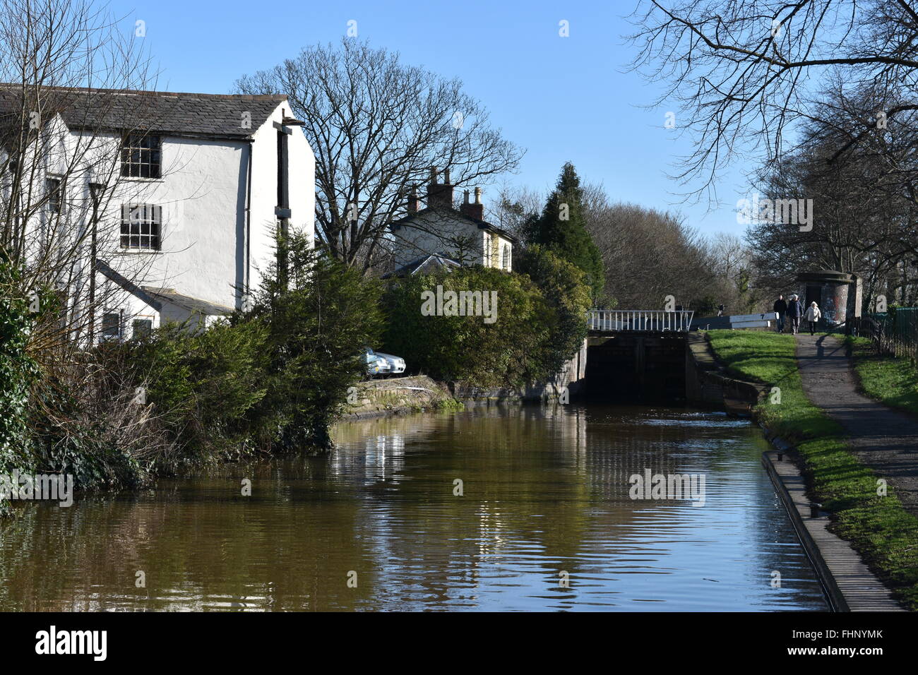 Blocage de Tarvin Chester, Chester, Canal. Banque D'Images